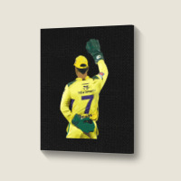 Ms Dhoni Chennai Super Kings Csk Wallpaper Whistlepodu Classic Portrait Canvas Print | Artistshot