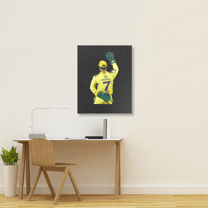 Ms Dhoni Chennai Super Kings Csk Wallpaper Whistlepodu Classic Portrait Canvas Print | Artistshot