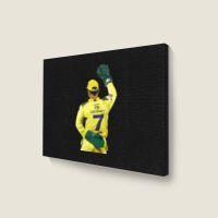 Ms Dhoni Chennai Super Kings Csk Wallpaper Whistlepodu Classic Landscape Canvas Print | Artistshot