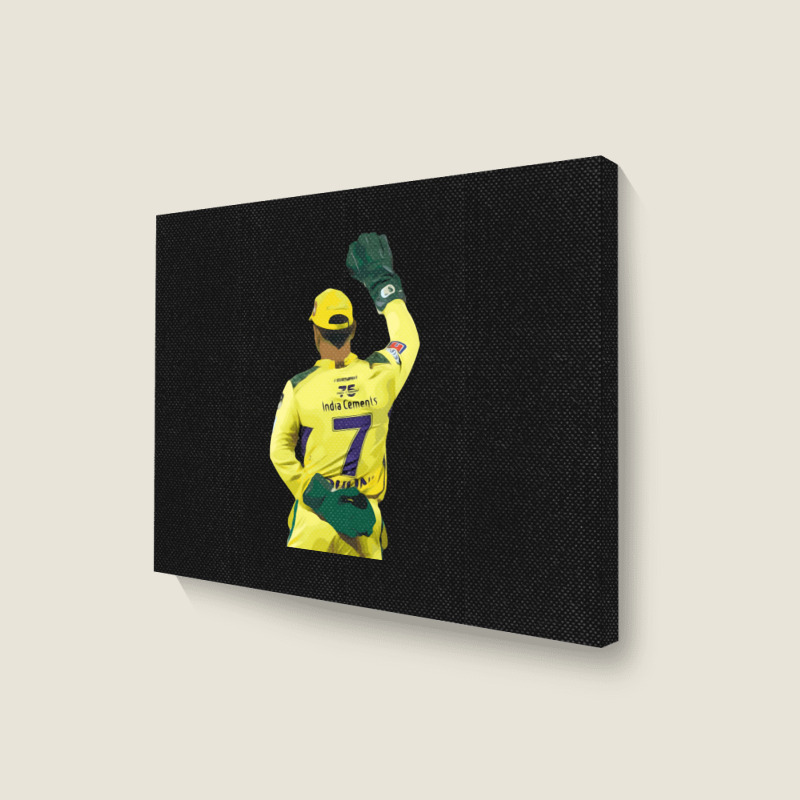 Ms Dhoni Chennai Super Kings Csk Wallpaper Whistlepodu Classic Landscape Canvas Print | Artistshot