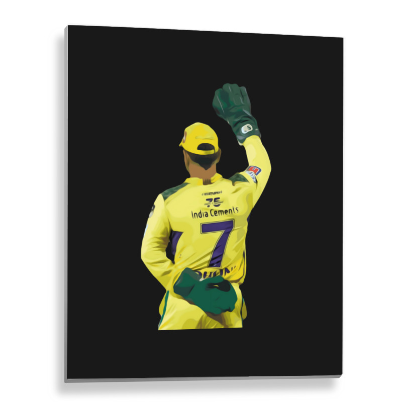 Ms Dhoni Chennai Super Kings Csk Wallpaper Whistlepodu Classic Metal Print Vertical | Artistshot