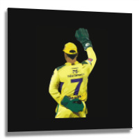 Ms Dhoni Chennai Super Kings Csk Wallpaper Whistlepodu Classic Metal Print Square | Artistshot