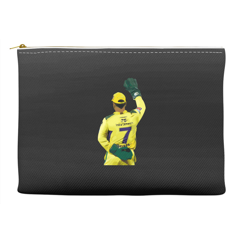 Ms Dhoni Chennai Super Kings Csk Wallpaper Whistlepodu Classic Accessory Pouches | Artistshot