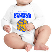 Roll For Emotional Damage Long Sleeve Baby Bodysuit | Artistshot