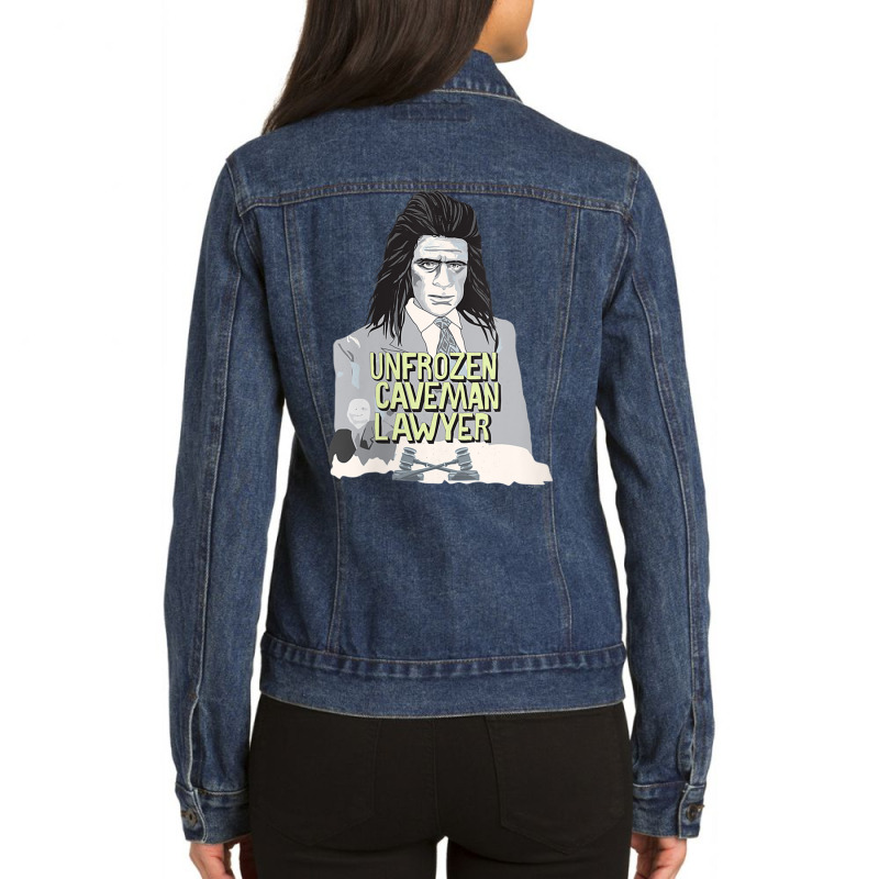 Womens Saturday Night Live Unfrozen Caveman Lawyer V Neck T Shirt Ladies Denim Jacket by cm-arts | Artistshot