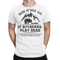 Bear Attack Tip Camping Hiking Travel Adventure Vintage T Shirt T-shirt | Artistshot