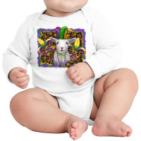 Mardi Gras Baby Sheep King Cake Fleur De Lis Long Sleeve Baby Bodysuit | Artistshot