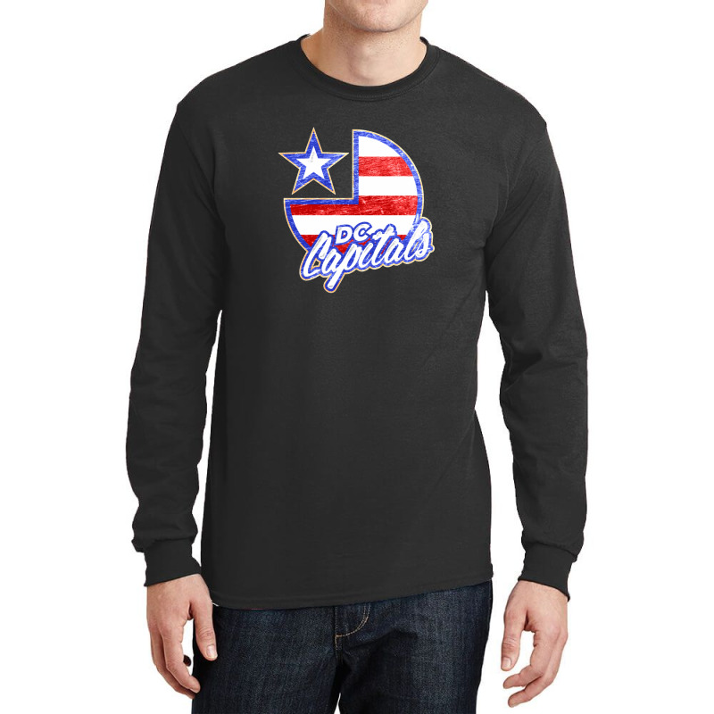 Dc Capitals Retro America Long Sleeve Shirts by cm-arts | Artistshot