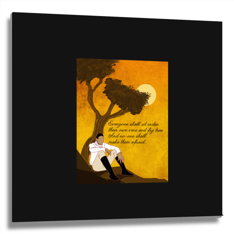 Vine And Fig Tree Artwork Metal Print Square | Artistshot