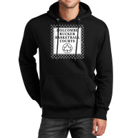 Holcombe Rucker Basketball Courts Park Sign On Chain Link Fence Unisex Hoodie | Artistshot