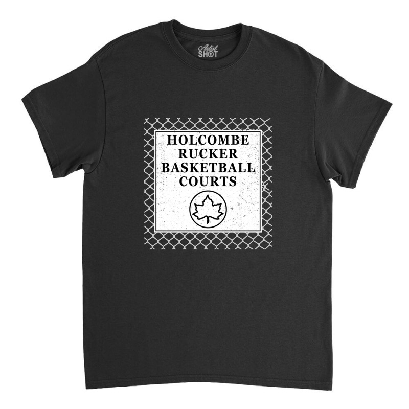 Holcombe Rucker Basketball Courts Park Sign On Chain Link Fence Classic T-shirt by cm-arts | Artistshot