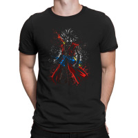 Goku Power Pole Ink Splatter For Boyfriend T-shirt | Artistshot