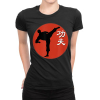 Martial Arts Fighter Tai Chi Qi Gong With Sign Kung Fu Ladies Fitted T-shirt | Artistshot