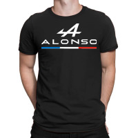 Fernando Alonso Alpine F1 2021 (tricolore) T-shirt | Artistshot