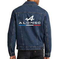 Fernando Alonso Alpine F1 2021 (tricolore) Men Denim Jacket | Artistshot