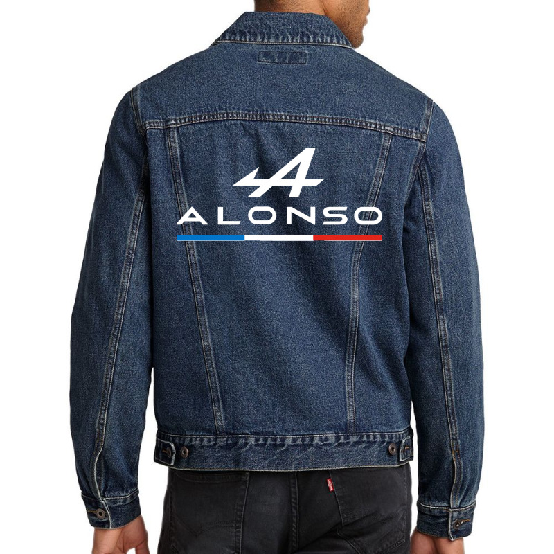 Fernando Alonso Alpine F1 2021 (tricolore) Men Denim Jacket | Artistshot