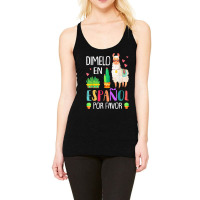 Womens En Espanol Por Favor Bilingual Spanish Teacher Gifts Racerback Tank | Artistshot