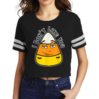 Candy Corn Doesn't Like You Either Scorecard Crop Tee | Artistshot