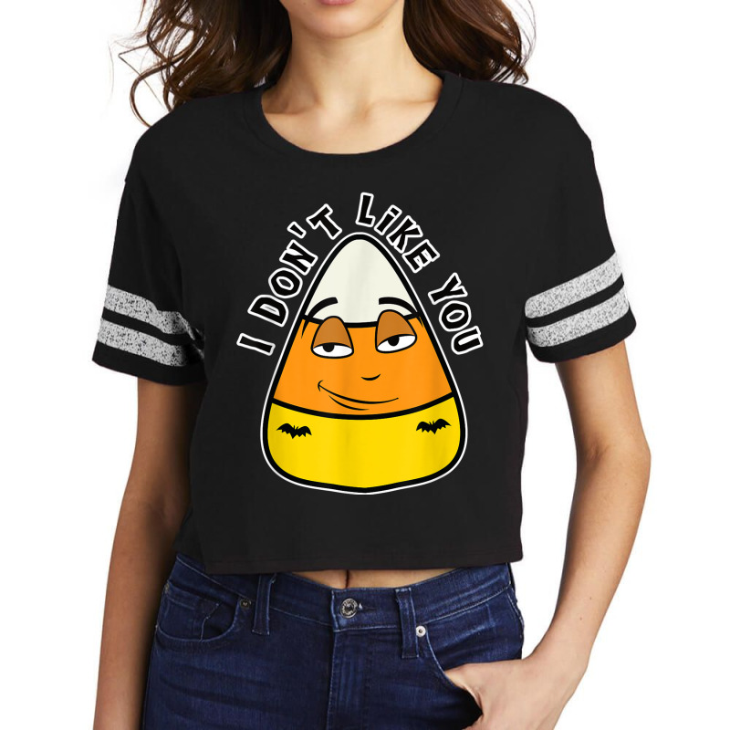 Candy Corn Doesn't Like You Either Scorecard Crop Tee by Uniform | Artistshot