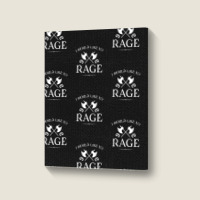 Barbarian - I Would Like To Rage Portrait Canvas Print | Artistshot