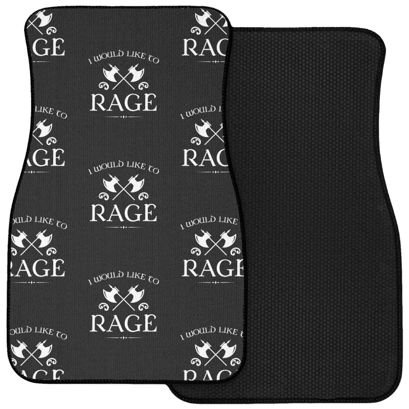 Barbarian - I Would Like To Rage Front Car Mat by cm-arts | Artistshot