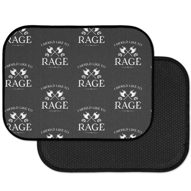 Barbarian - I Would Like To Rage Rear Car Mat by cm-arts | Artistshot