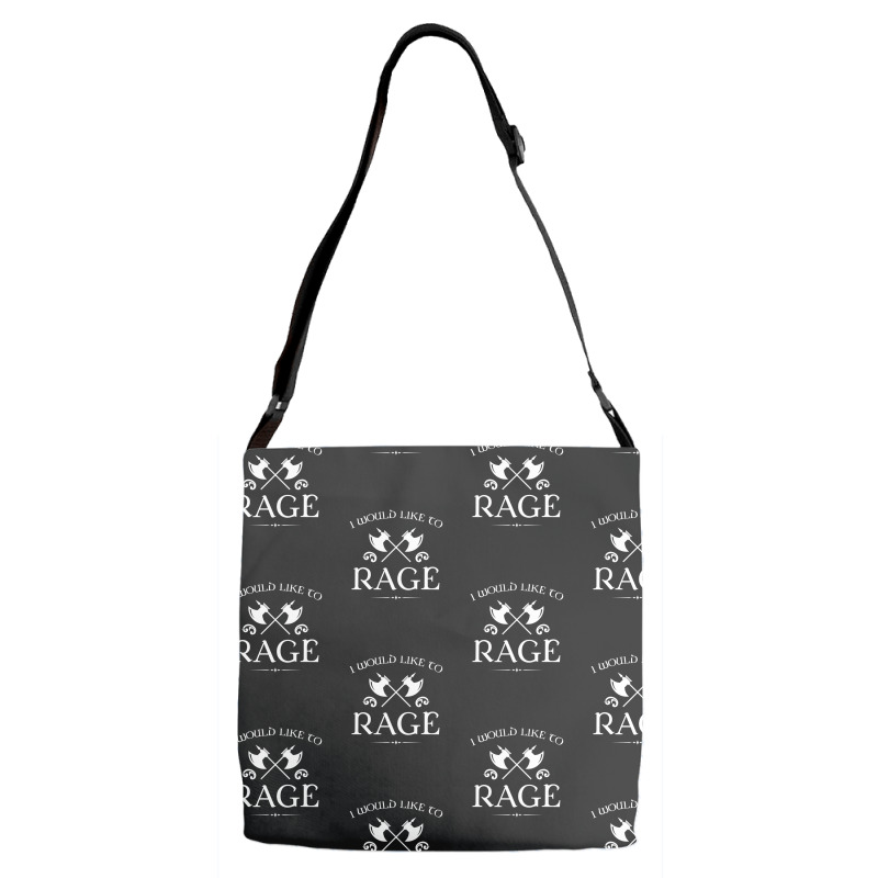 Barbarian - I Would Like To Rage Adjustable Strap Totes by cm-arts | Artistshot