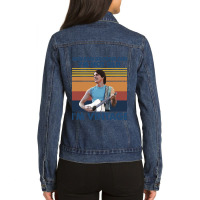 Great Men Women Rock Browne Jackson Cute Photographic Ladies Denim Jacket | Artistshot