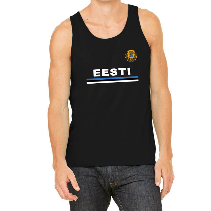 Estonia Eesti National Flag & Coat Of Arms Tank Top | Artistshot