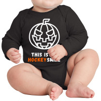 This Is My Hockey Smile Long Sleeve Baby Bodysuit | Artistshot