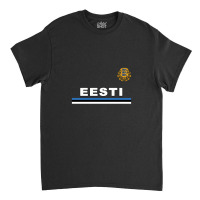 Estonia Eesti National Flag & Coat Of Arms Classic T-shirt | Artistshot