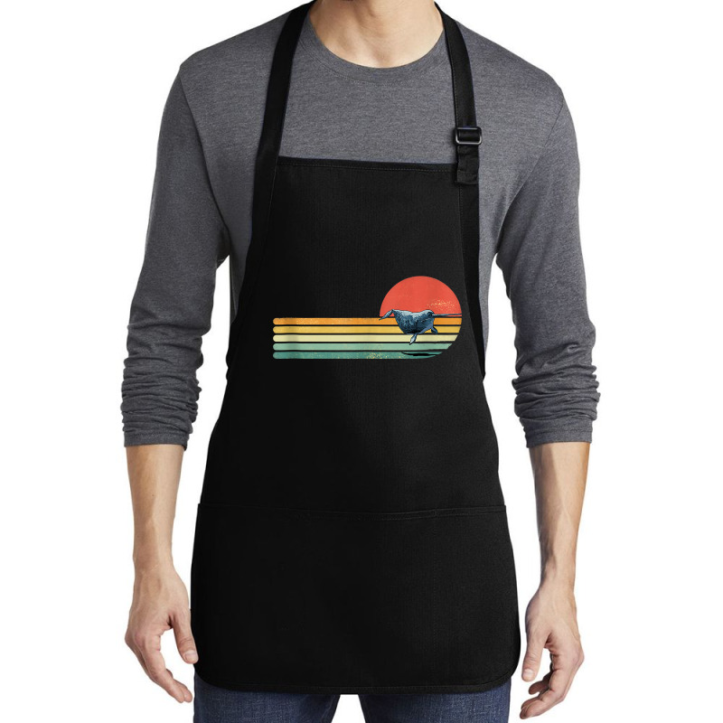 Retro Vintage Narwhal Whale Ocean Marine Mammal Sea Life Tank Top Medium-length Apron | Artistshot