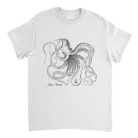 Vintage Black Octopus Marine Biologist Ocean Sea Life 5 Classic T-shirt | Artistshot