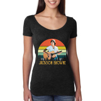 Jackson Browne Vintage Retro 70s Women's Triblend Scoop T-shirt | Artistshot