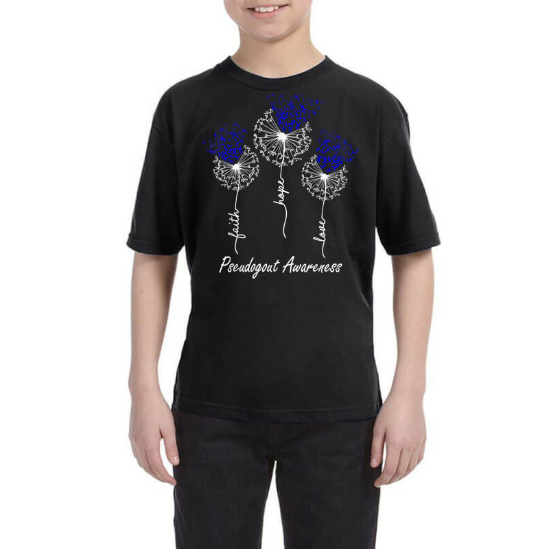 Pseudogout Awareness Faith Hope Love Dandelion T Shirt Youth Tee by cm-arts | Artistshot