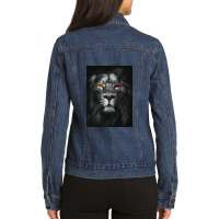 Galatasaray Aslan Ladies Denim Jacket | Artistshot