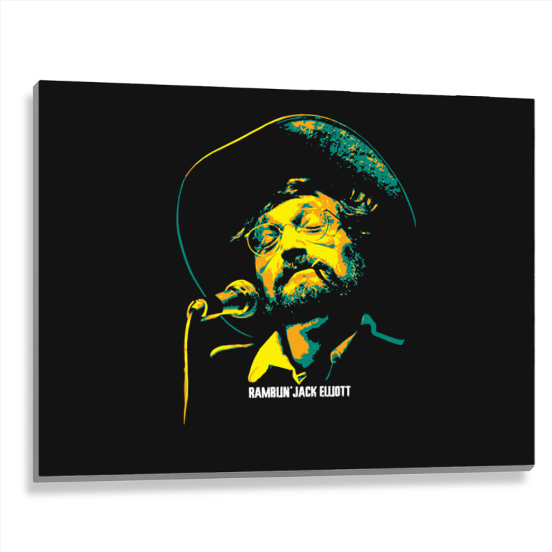 Ramblin' Jack Elliott Elliot Charles Adnopoz American Folk Singer Metal Print Horizontal | Artistshot