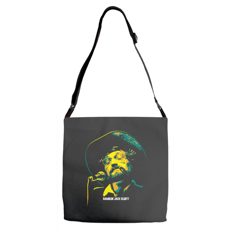 Ramblin' Jack Elliott Elliot Charles Adnopoz American Folk Singer Adjustable Strap Totes | Artistshot