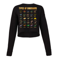 Types Of Dinosaurs Dino Identification Rex Dinosaur Type Cropped Sweater | Artistshot