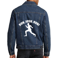 Josh Hawley Run Free Funny Josh Hawley Running Men Denim Jacket | Artistshot