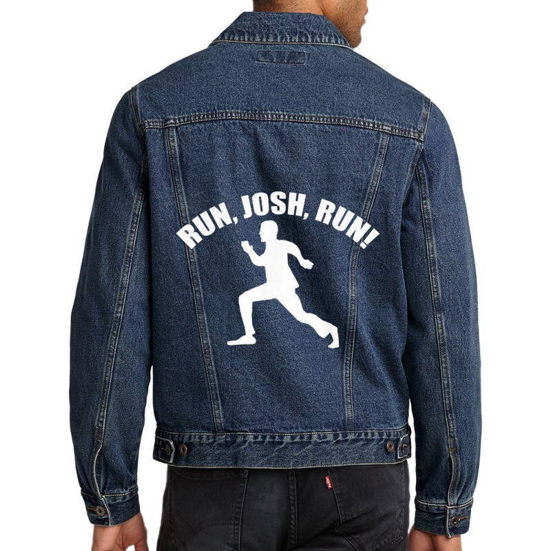 Josh Hawley Run Free Funny Josh Hawley Running Men Denim Jacket by cm-arts | Artistshot