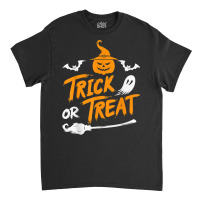 Spooky Witch Pumpkin Ghost Horror Trick Or Treat Halloween Classic T-shirt | Artistshot