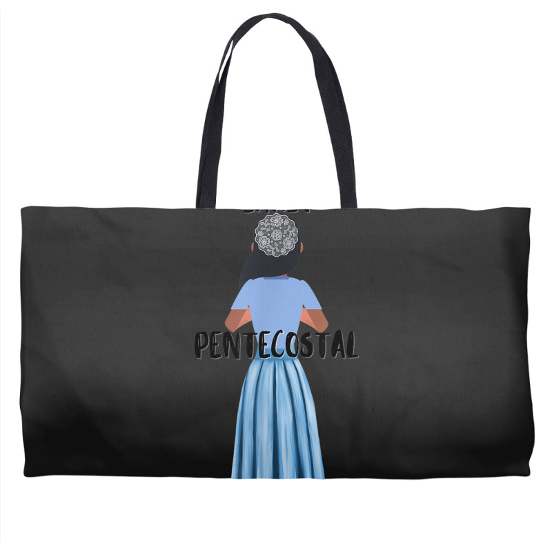 Funny Early Pentecostal Days Long Skirts Lace Head Covering Weekender Totes | Artistshot