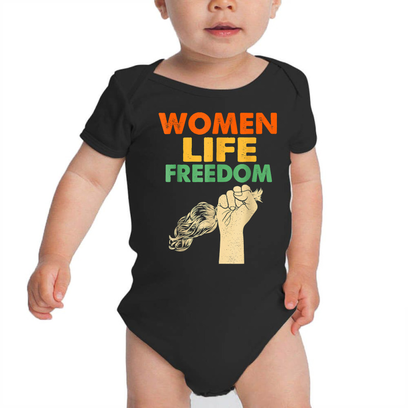 Women Life Freedom Iran Feminist Vintage T Shirt Baby Bodysuit by nejnda | Artistshot