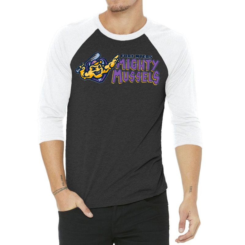 Fort Myers Mighty Mussels 3/4 Sleeve Shirt | Artistshot