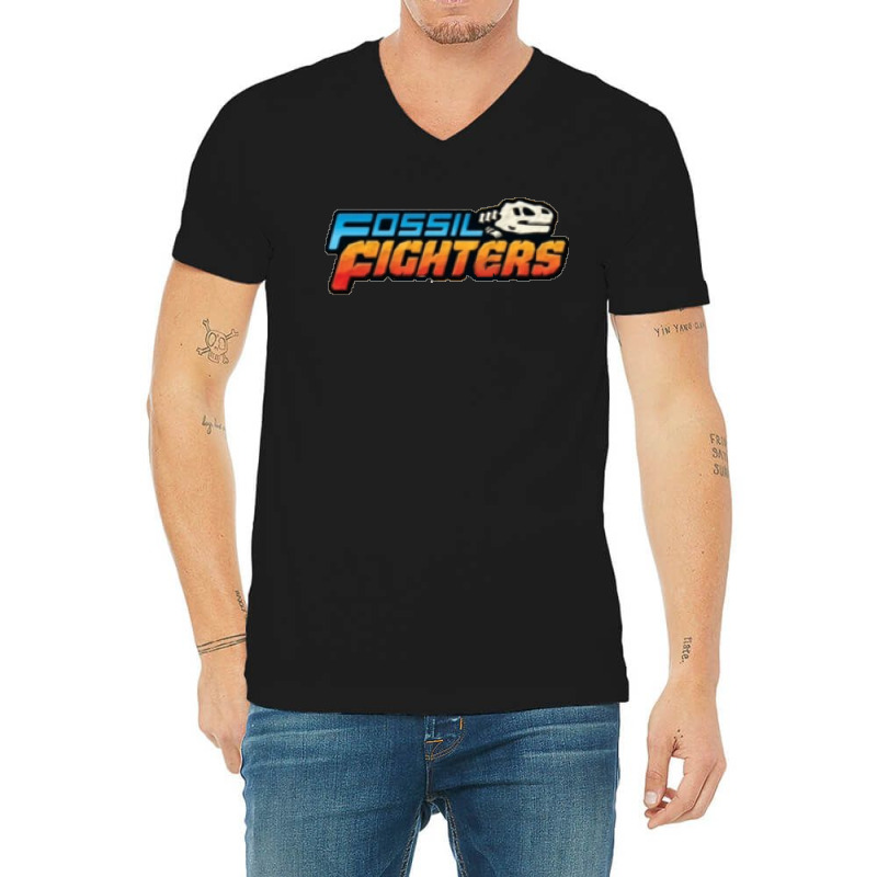 Fossil Fighters Classic V-neck Tee | Artistshot