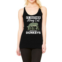 Farming Donkey Lover Farm Animal Farmer Funny Donkey Racerback Tank | Artistshot