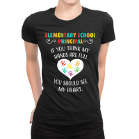 Elementary School Principal Appreciation Gift Heart Ladies Fitted T-shirt | Artistshot