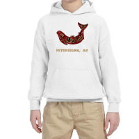 Petersburg Alaska Native American Indian Salmon Fishermen Raglan Baseb Youth Hoodie | Artistshot