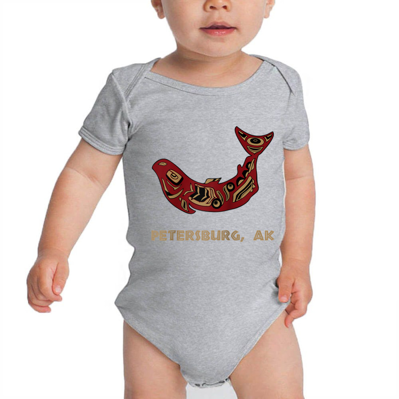 Petersburg Alaska Native American Indian Salmon Fishermen Raglan Baseb Baby Bodysuit by cm-arts | Artistshot